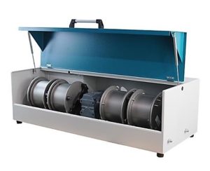 Machine micro-Deval ouverte